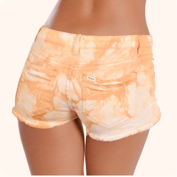 RVCA . Nature X Industry Tie-Dye Shorts . - Picture 2 of 5